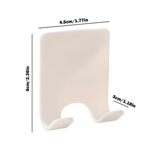 Support mural en plastique pour salle de bain, crochet de rangement, étagère pour rasoir, sans perçage, accessoires - Product Image 6