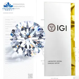 100% vrai diamant HPHT/CVD DEF VVS1 VS1 ovale poire émeraude coupe brillante diamant de laboratoire en vrac IGI GIA certifié