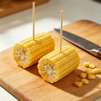 Brochettes jetables en bambou rond naturel imprimées sur mesure, longueur personnalisable pour la restauration et la grillade