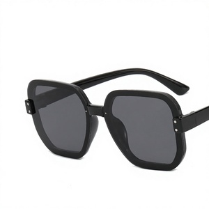 Custom Logo Option Women's <b>Rimless</b> Square PC <b>Sunglasses</b> with UV400 Protection Sporty Fashion Design - Product Image 6