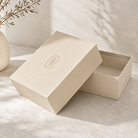 Boîte d'emballage coulissante personnalisée avec matériau en papier recyclable écologique, logo imprimé personnalisé, utilisation en vente au détail