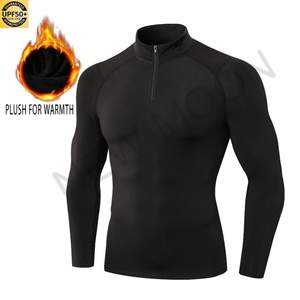 Sweat-shirt personnalisé à demi-zip, séchage rapide, course à pied, fitness, sport, protection solaire, sweat-shirt à manches longues - Product Image 5