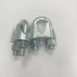 スリング用リギングワイヤーロープクリップ亜鉛メッキナット鋼付き米国型 - Product Image 3