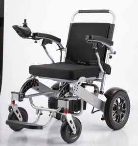 Fauteuil roulant électrique avec batterie au lithium Frein électromagnétique intelligent Absorbeurs légers et faciles à plier Portable -BZ-HG02 - Product Image 2