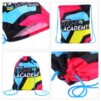 Sac à cordon de serrage en polyester 210D pour sublimation, sac de voyage à cordon de serrage