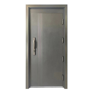<span class=keywords><strong>Porte</strong></span> de sécurité en acier au design moderne, <span class=keywords><strong>porte</strong></span> <span class=keywords><strong>d</strong></span>'entrée principale, design de <span class=keywords><strong>porte</strong></span> en acier extérieure bon marché à vendre - Product Image 4