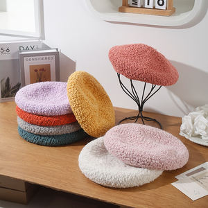 2025 hiver laine d'agneau champignon béret chapeau pour femmes <span class=keywords><strong>Logo</strong></span> personnalisé chaud et élégant pour les fêtes en plein air décontractées en gros - Product Image 1