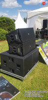 Enceinte Line Array Professionnelle Intérieur et Extérieur TI PRO AUDIO LA-2122 Double 12 Pouces Bois Sonorisation dBTechnologies