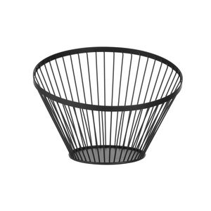 Panier à fruits rond noir HENDI, diamètre 300 mm, hauteur 205 mm, élégant panier avec tiroirs - Product Image 1