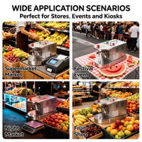 Hoge Efficiëntie Commerciële Automatische Fruit Schilmachine Elektrisch Multi-Fruit