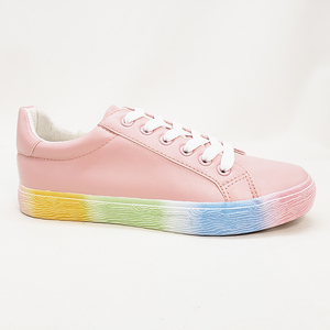 De moda de tacón plano de las mujeres blancas zapatillas de lona zapatos de <span class=keywords><strong>mujer</strong></span> zapatos vulcanizados - Product Image 3