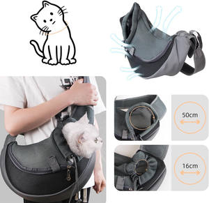 Échantillon gratuit Sac de transport pour animaux de compagnie personnalisé portable Sac de transport pour chien chiot Sac de voyage pour chien Sac de transport pour animaux de compagnie pour l'extérieur à une épaule - Product Image 4