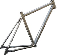Cadre de vélo en alliage de titane ultra-léger haute résistance, résistant à la corrosion, cadre de vélo de qualité supérieure pour la conduite sur route et en montagne, cyclisme