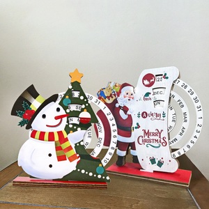 Decorazioni Natalizie da Scrivania a Forma di <span class=keywords><strong>Albero</strong></span> in <span class=keywords><strong>Legno</strong></span> Ecologico, Regali di Natale, Calendario con Babbo Natale, Pupazzo di Neve, Renna, Ornamenti Natalizi per la Casa - Product Image 4