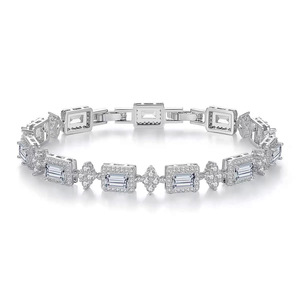 BS thời trang Tennis Vòng đeo tay Cubic Zirconia mở rộng Vòng đeo tay cho phụ nữ ánh sáng đồ trang sức sang trọng Vòng đeo tay - Product Image 2