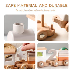 Nuevo Set de Tren de Madera 2025 con 100 Piezas, Bloques Educativos para Niños de 5, 6 y 7 Años, Regalo de Cumpleaños Perfecto, Recuerdo de Fiesta - Product Image 3