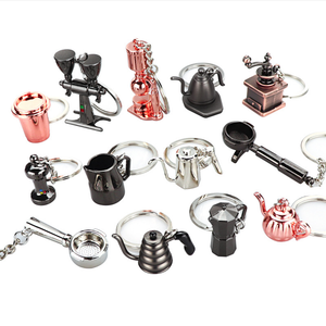Creative Barista Coffee Tamper Keychain Máy Pha Cà Phê Xử Lý Bình <span class=keywords><strong>Keyring</strong></span> Xách Tay Coffeeware Espresso Phụ Kiện Quà Tặng - Product Image 1