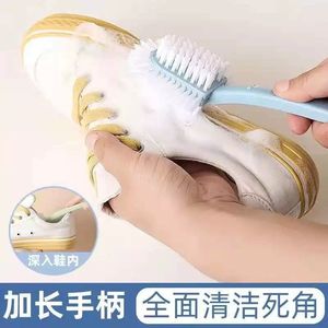 Five Sided Shoe Brush Plastic Multi Functional Cleaning For Shoes Blue Green Pink 3 Pieces - Product Image 4