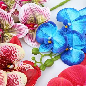 Fleurs artificielles Phalaenopsis 30cm-100cm, haute simulation, PVC souple, décorations de mariage - Product Image 2