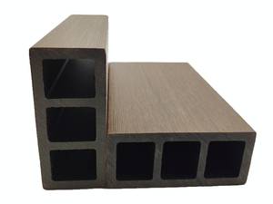 Poteau de balustrade WPC moderne et minimaliste <span class=keywords><strong>pour</strong></span> <span class=keywords><strong>terrasse</strong></span>, <span class=keywords><strong>colonne</strong></span> de garde-corps <span class=keywords><strong>pour</strong></span> balcon et escalier, résistant aux UV et à l'eau, <span class=keywords><strong>pour</strong></span> usage extérieur - Product Image 1