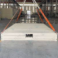 Conteneur pliable robuste résistant aux ouragans et aux tremblements de terre FLKT, bureau/boutique, conception personnalisée, acier préfabriqué, stockage modulaire