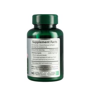 Cápsulas Blandas de Ajo sin Olor de Alta Potencia 3600 mg 200 Cápsulas Blandas Suplemento para el Sistema Inmunológico para Adultos - Product Image 3