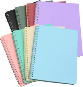Carnets à spirale A5/B5 en gros avec couverture en PP pour étudiants, 60 feuilles, couleur personnalisée, conception publicitaire à spirale - Product Image 1