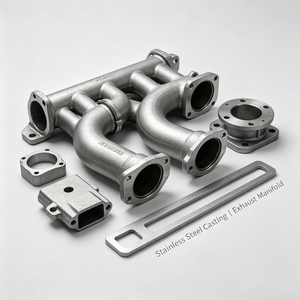 Pièces de fonderie sur mesure en acier inoxydable pour l'agriculture, moulées à la cire perdue, collecteur d'échappement pour véhicule modifié - Product Image 5