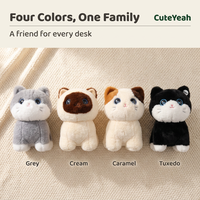 Peluche interactive électronique Montessori en forme de chaton, jouet doux pour enfants, filles et garçons, chambre, crèche, maison