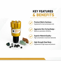 Foret PDC non carottant personnalisé de 5 3/4 po (200 mm) pour le forage de formations rocheuses dures, outils et équipements de forage, broyeur
