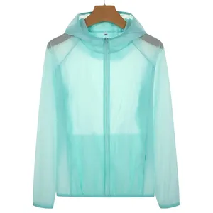 <span class=keywords><strong>Veste</strong></span> de pluie pour <span class=keywords><strong>femme</strong></span> Poids léger Protection solaire <span class=keywords><strong>Running</strong></span> Sunscreen Jackets Zipper Loose Quick Dry Hooded <span class=keywords><strong>Running</strong></span> Jacket - Product Image 2
