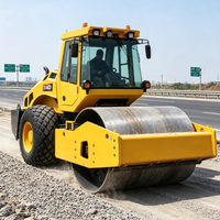 Fournisseur d'usine – Compacteur de sol à tambour unique de 14 tonnes, Rouleau compresseur routier de 14 tonnes à vendre