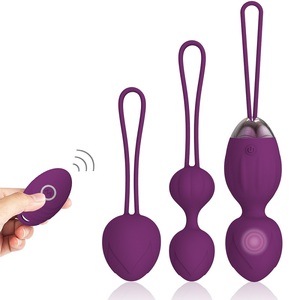 Juego de bolas de Kegel de silicona con Control Remoto Portátil Cherry, 10 modos de vibración para fortalecer los músculos del suelo <span class=keywords><strong>vaginal</strong></span> y pélvico - Product Image 1
