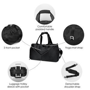 20インチ ジムダッフルバッグ ウェットポケット付き シューズコンパートメント付き ポータブル 一泊旅行用バッグ 週末旅行用バッグ 旅行バッグ ヨガバッグ 女性用 - Product Image 2