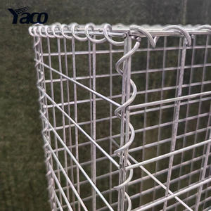 Panier en gabion carré soudé en acier galvanisé noir revêtu de vinyle <span class=keywords><strong>YACO</strong></span> YC-WG01 1x1x1 1x0.5x0.5 1x1x0.3m avec service de découpe - Product Image 4