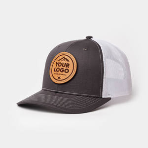 Richardson 112 Hot Sale Custom Leather <b>Patch</b> 6 Panel Cotton Trucker Caps Customizable Hip Hop Style for Winter and Beach Use - Product Image 6