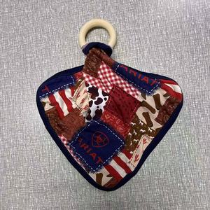 Maßgefertigte Umweltfreundliche Antibakterielle 2-Lagige Bambus-Babylätzchen für Jungen und Mädchen - Product Image 4