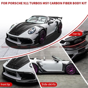 ชุดแต่งตัวถังรถยนต์คาร์บอนไฟเบอร์แห้งคุณภาพสูงสไตล์ MSY สำหรับ Porsche 911 992 Turbos กันชนหน้า-หลัง ฝากระโปรง ช่องระบายอากาศ - Product Image 4