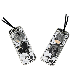Factory Customized Cutout Metal Epoxy Soft Enamel Carton Characters Lovers <b>Gift</b> Promotional Bookmarks Bookmark <b>Gift</b> <b>Set</b> - Product Image 2