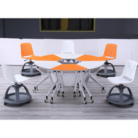 Chaise de rangement pliable pour salle de classe, idéale pour écriture, en plastique, nouvelle collection, 2020