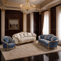 Europäische neo klassische weiße Stoff couch Wohnzimmer Sofa garnitur Heißestes Schnitt design mit Holz material