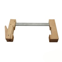 Hand-Made Hard Maple Wood Iron Deep Throat Clamp Guitar Hard Maple Solid Wood F Woodworking Fixture