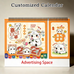 Calendario de Escritorio Personalizado de Lujo 2027, Impresión de Logotipo, Diseño de <span class=keywords><strong>365</strong></span> Días Desprendibles, Personalizado para Oficina, Regalo Empresarial - Product Image 1