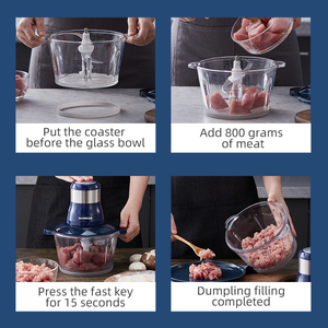 Hervorragende Reaktion angepasst 1.8L neues Produkt Fleischwolf Fleischwolf elektrische Fleisch wölfe Fleisch hacker - Product Image 3