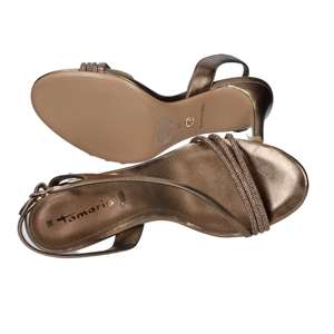 Sandalias de Tacón para Mujer Tamaris, 8 cm, Bronce, Talla 40, Diseño Elegante con Tiras - Product Image 6