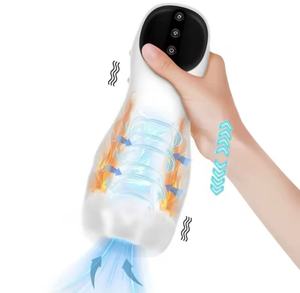 Masturbatore Elettrico Maschile all'Ingrosso con Voce, 10 Modalità Telescopiche e 3 Modalità di Aspirazione per Stimolazione - Giocattoli Sessuali - Product Image 1