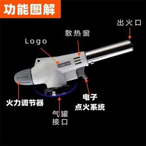 Brûleur à flamme portable autonome avec fonction coupe-vent pour la cuisson au barbecue - Product Image 3