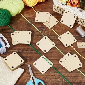 Cartes de tissage en bois découpées au laser, écologiques, modernes et simples, faites à la main, outils de métier à tisser DIY, fournitures de tissage pour tablettes, pour l'artisanat - Product Image 3