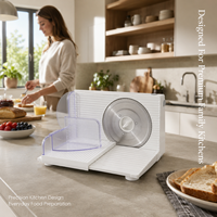 Machine à couper le fromage électrique 150W, trancheuse à épaisseur réglable pour la cuisine à domicile, design compact, lame en acier inoxydable, OEM