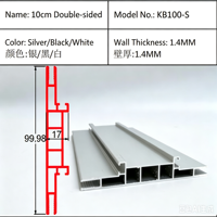 Cadre de boîte lumineuse en aluminium extrudé anodisé sur mesure, profil de signalisation publicitaire pour centre commercial, fourniture en gros OEM